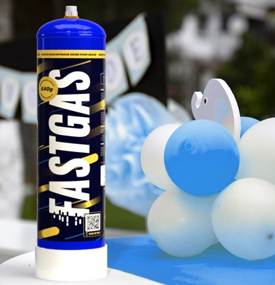 lustgas barnkalas babyshower helium till ballonger gaskungen